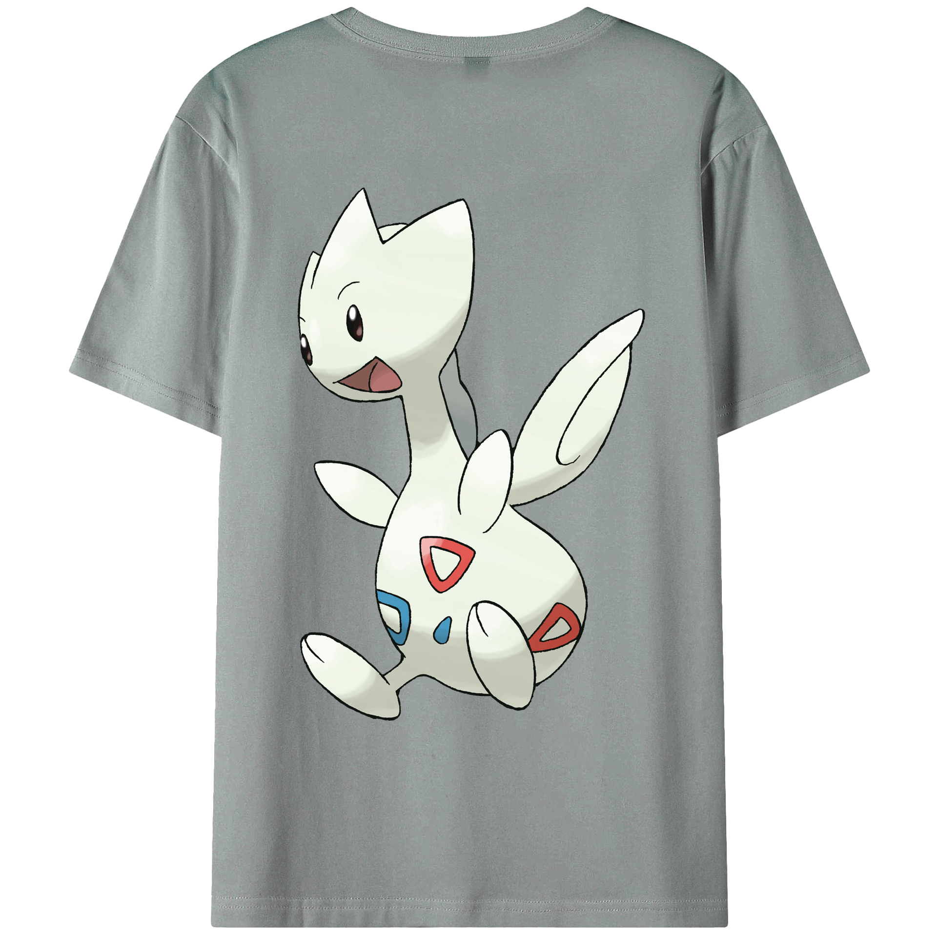 （画像用） ポケットモンスター Pokémon 綿100％ メンズ半袖Tシャツ（バックプリント） 通気性